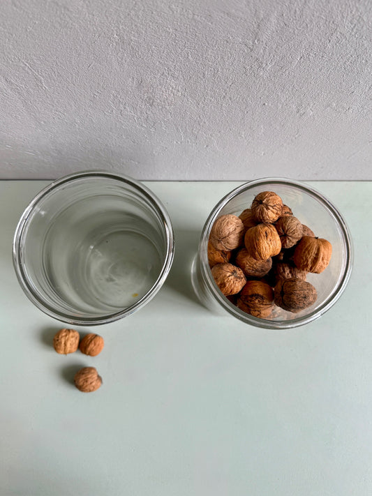 Pot en verre vintage