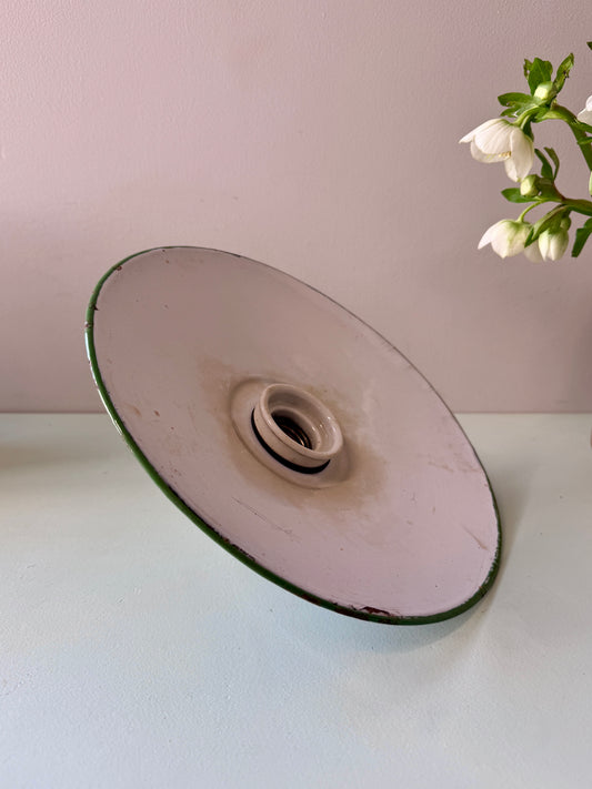 Abat-jour tôle émaillée en vert