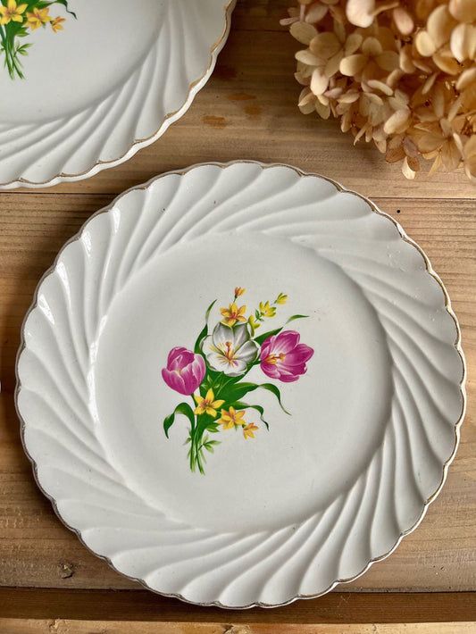 3 assiettes à dessert Luneville