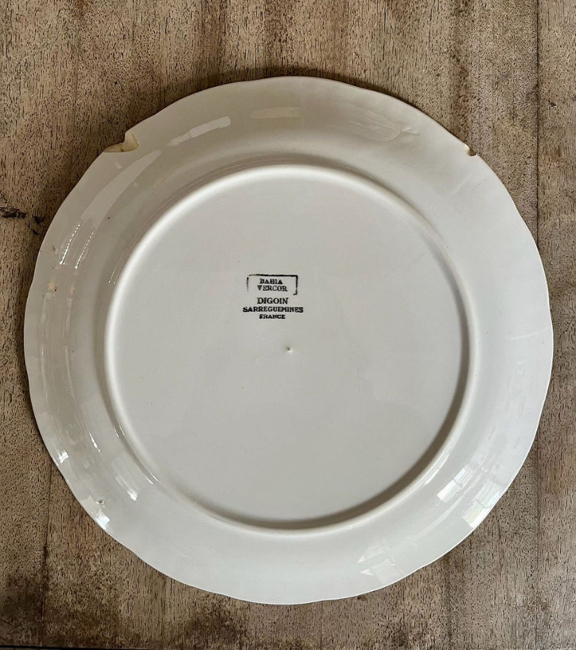 Assiettes Sarreguemines modèle "Bahia Vercor" - lot de 4