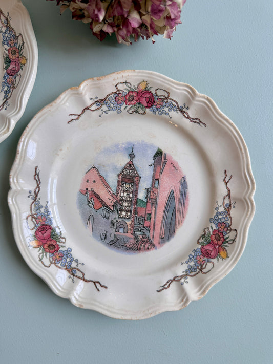 Assiettes à dessert modèle Obernai de Sarreguemines - lot de 2