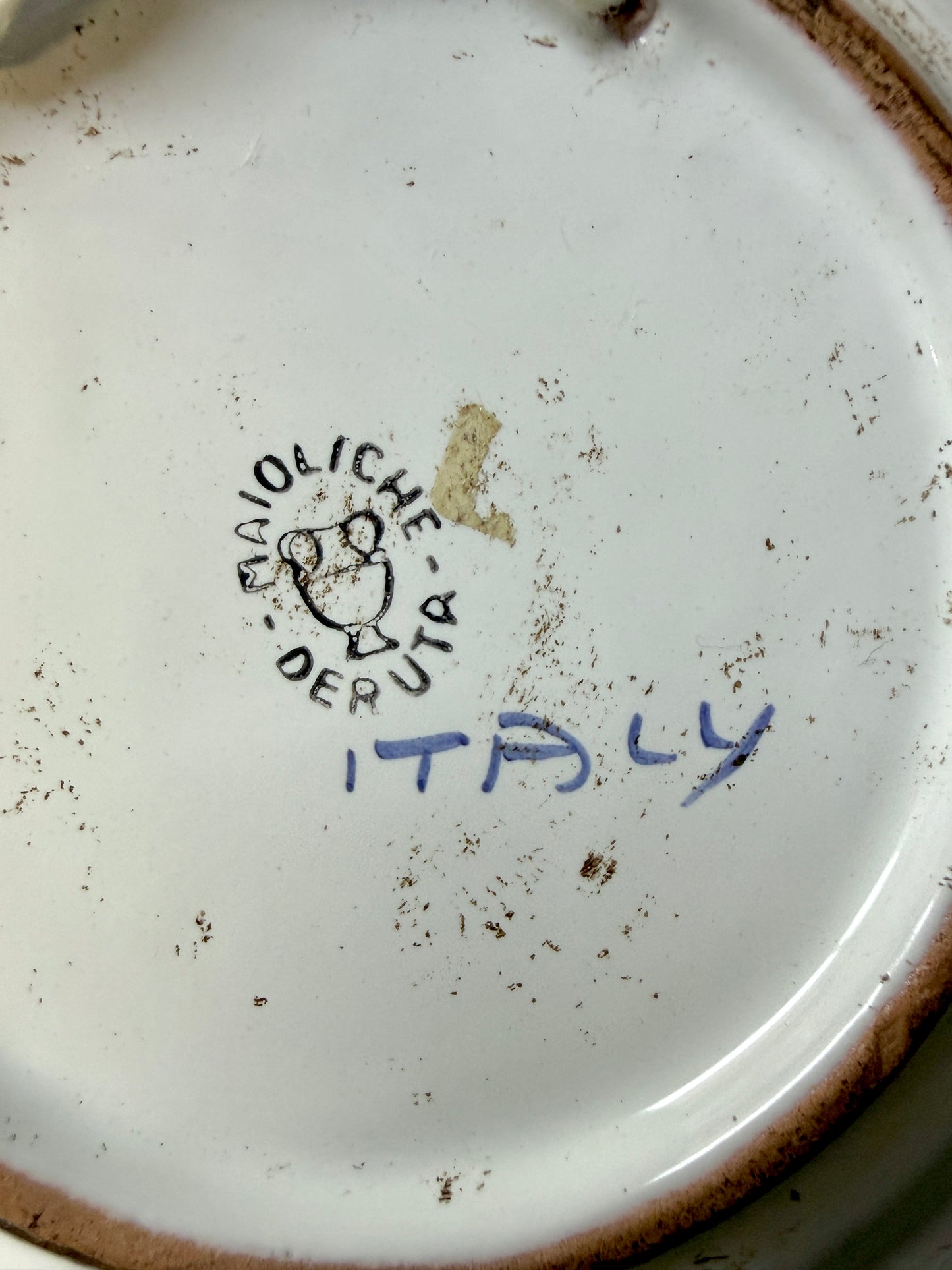 Assiette décorative de petite taille de Maioliche Deruta