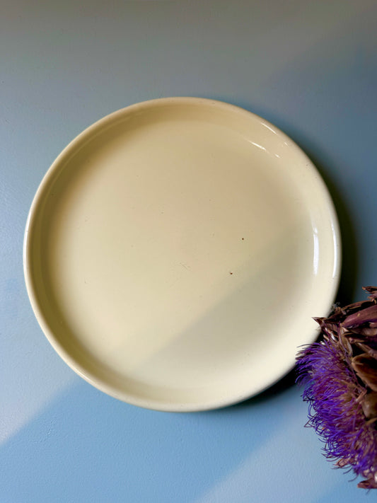 Assiette à dessert jaune