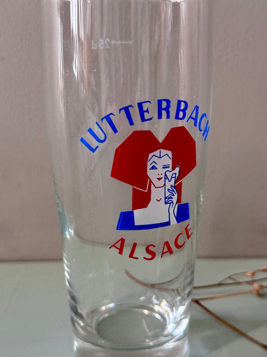 Verre à bière brasserie Lutterbach Alsace