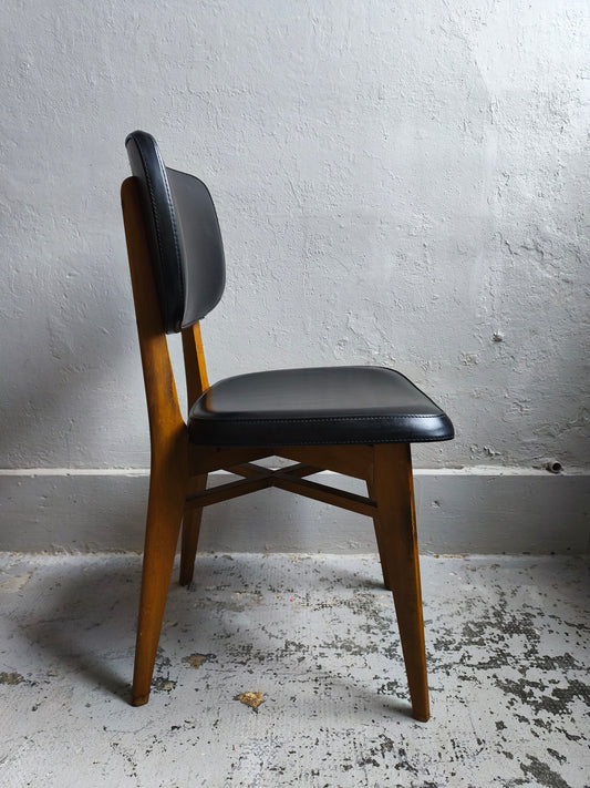 Chaise vintage style scandinave lot de 2 Patine