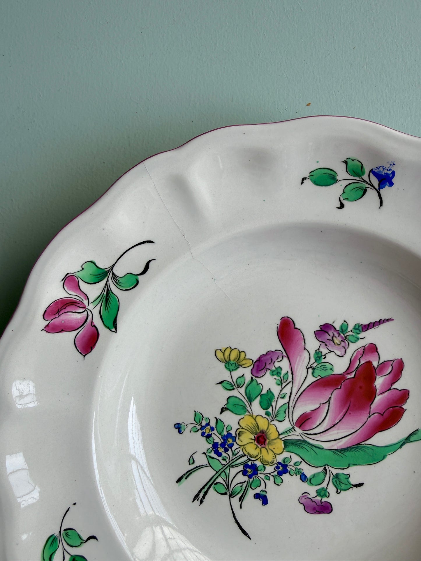 Assiettes creuses de Lunéville - lot de 6