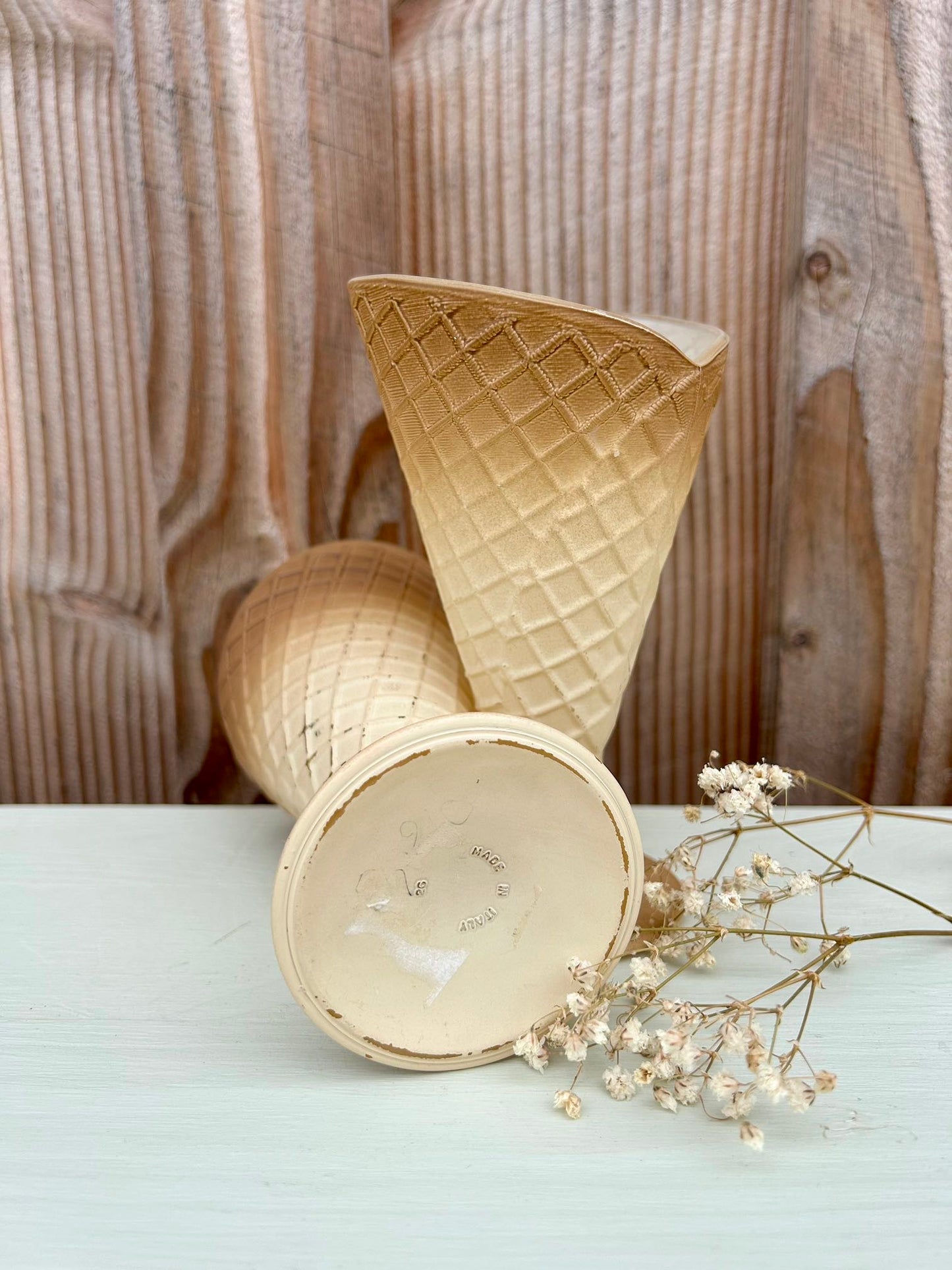 Coupes à glace cornet - lot de 2