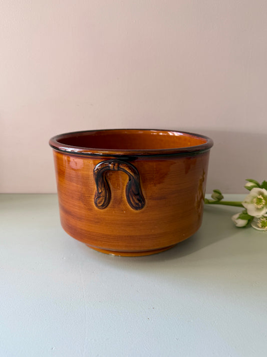 Jatte / marmite en terre cuite émaillée de Saint-Clément