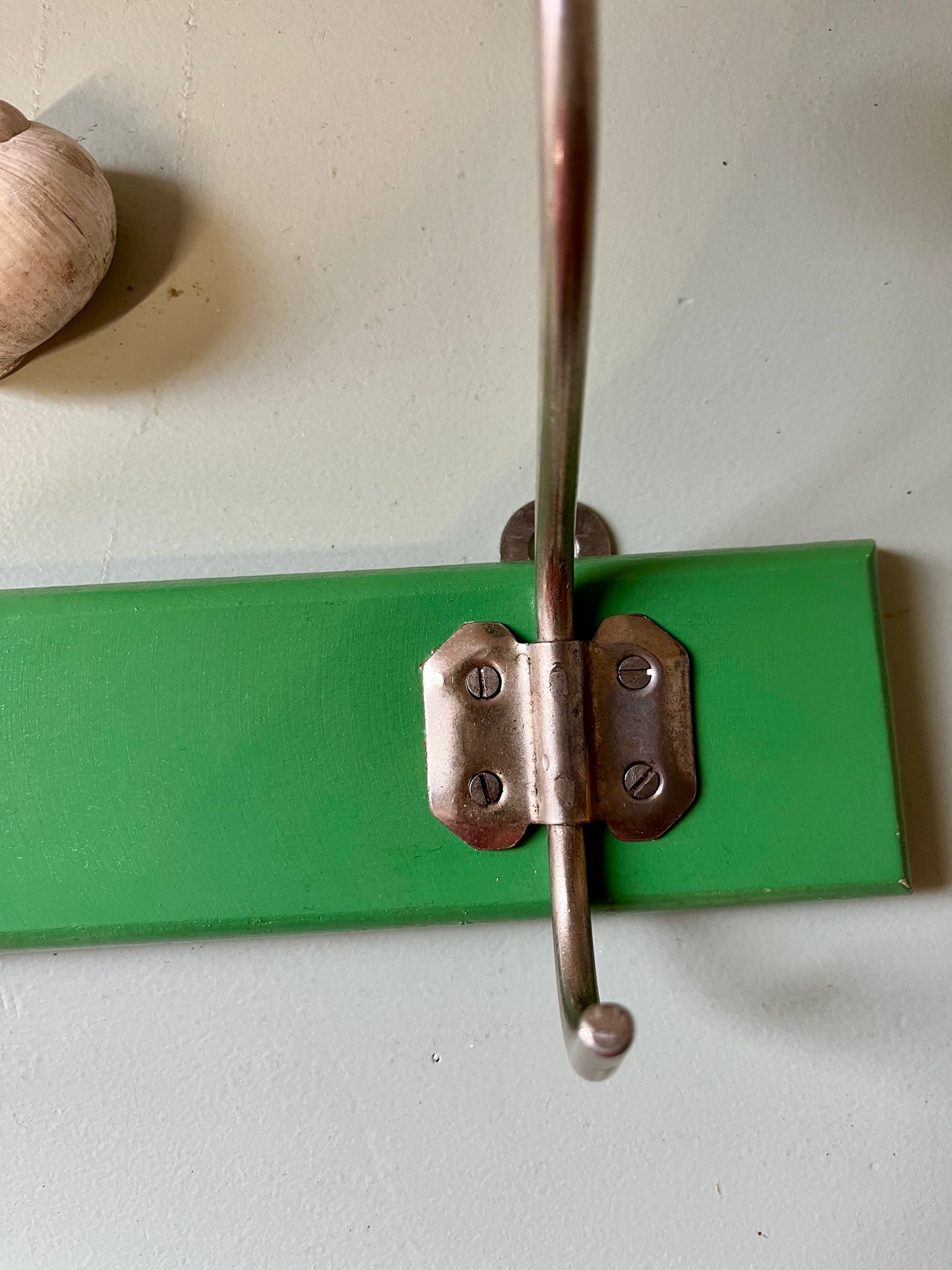 Porte manteau 3 patères vert vintage