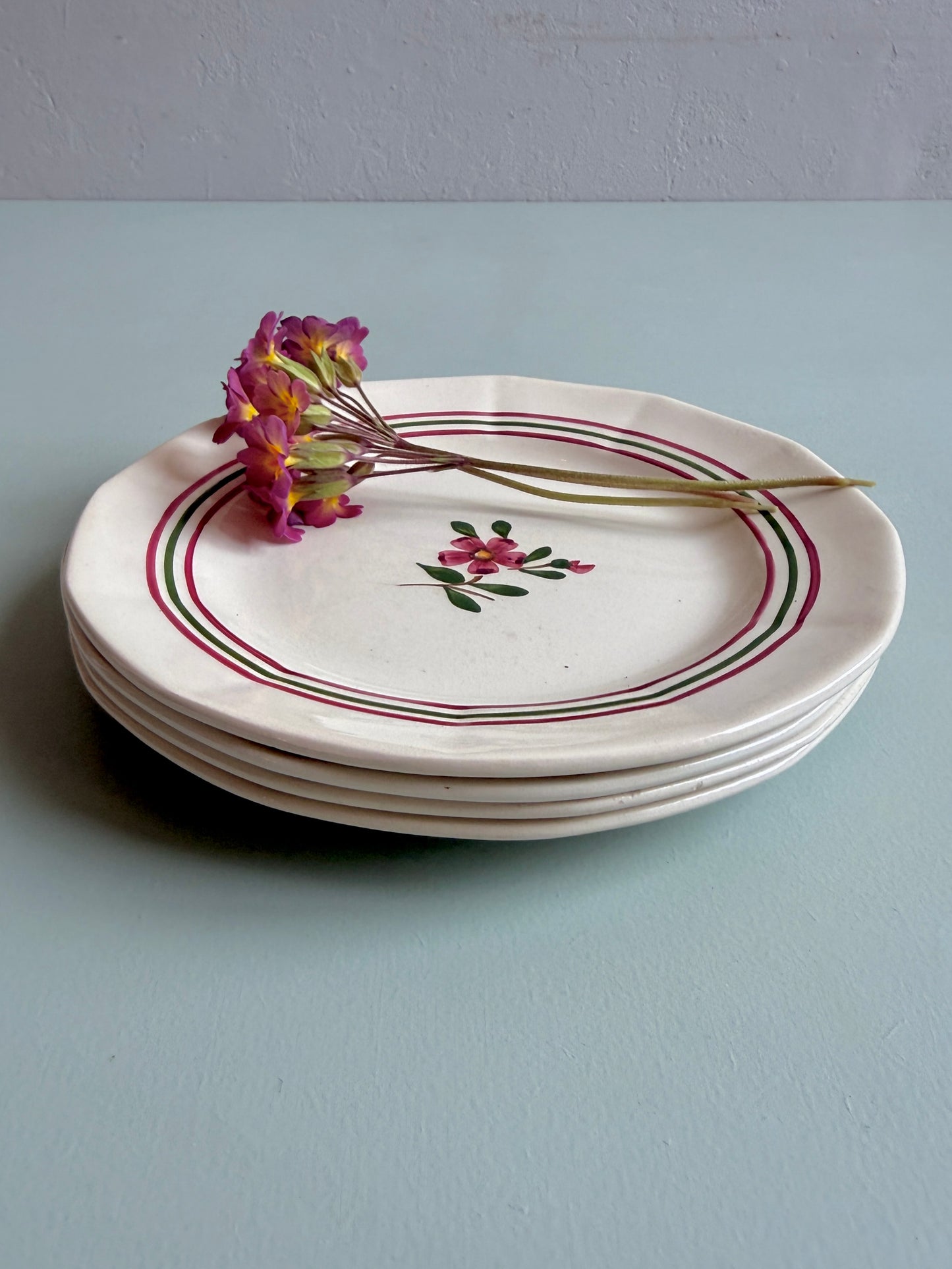 Assiettes à dessert modèle Armelle de Sarreguemines - lot de 4