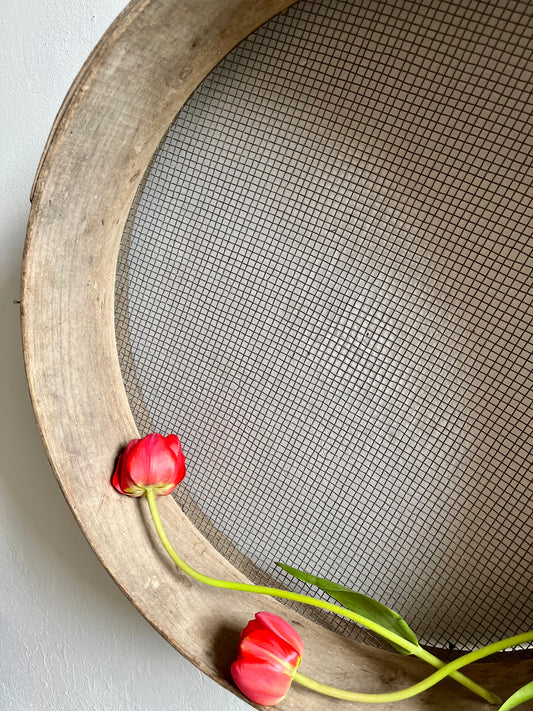 Tamis ancien en bois