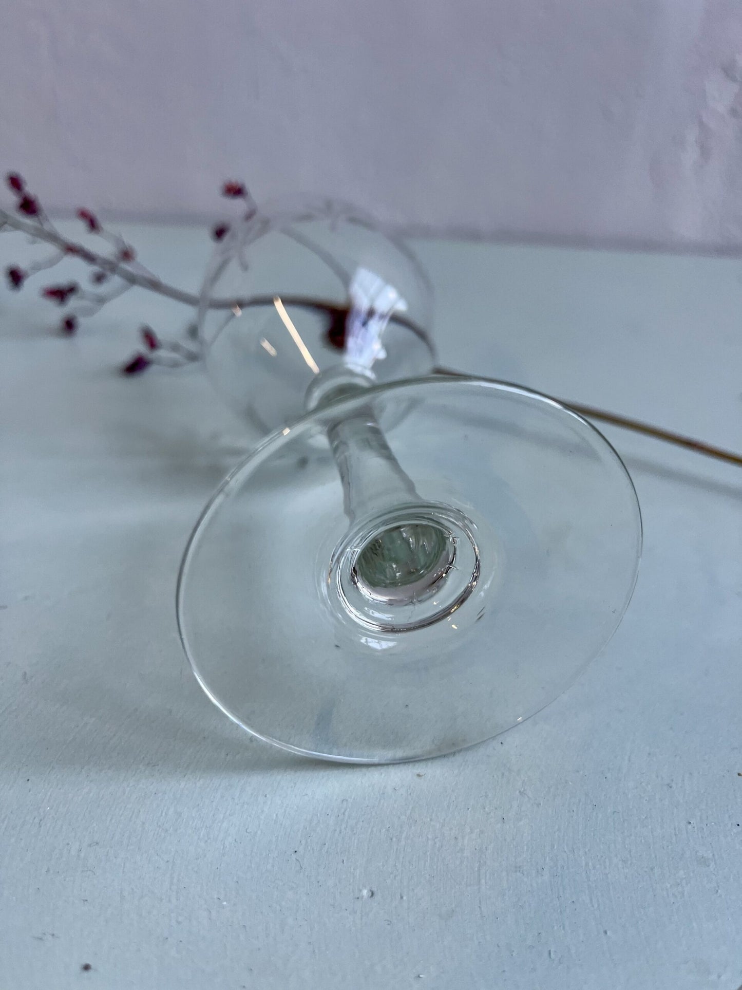 Lot de 5 verres à vin en cristal