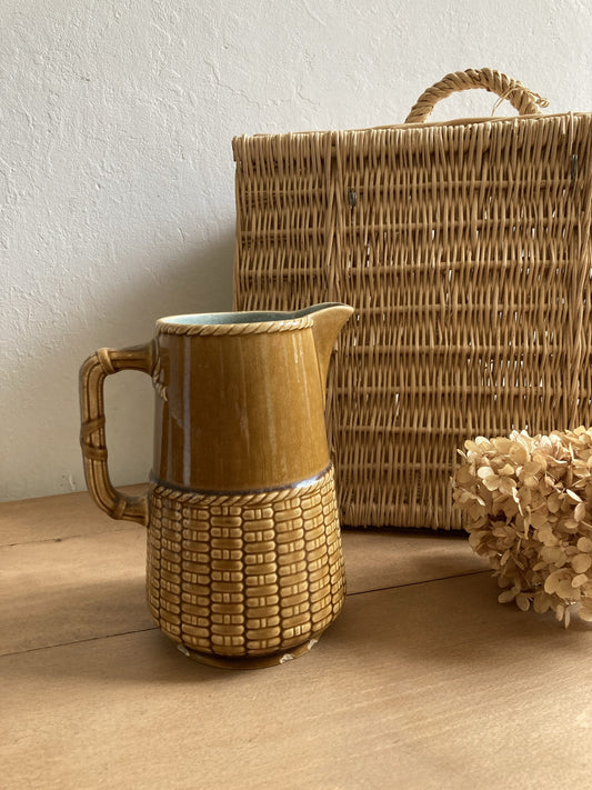 Carafe marron/bleue - Sarreguemines