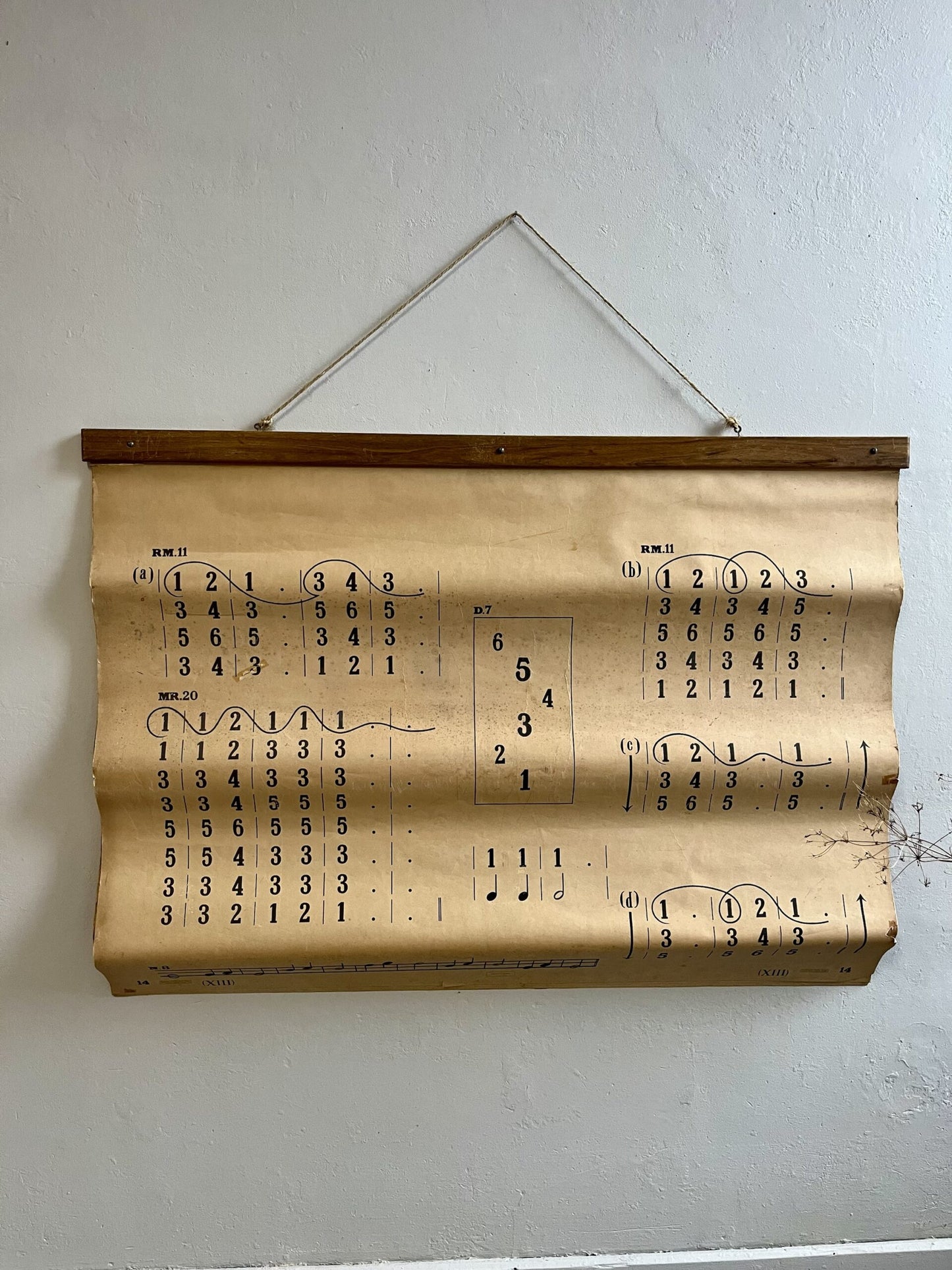 Partition murale ancienne