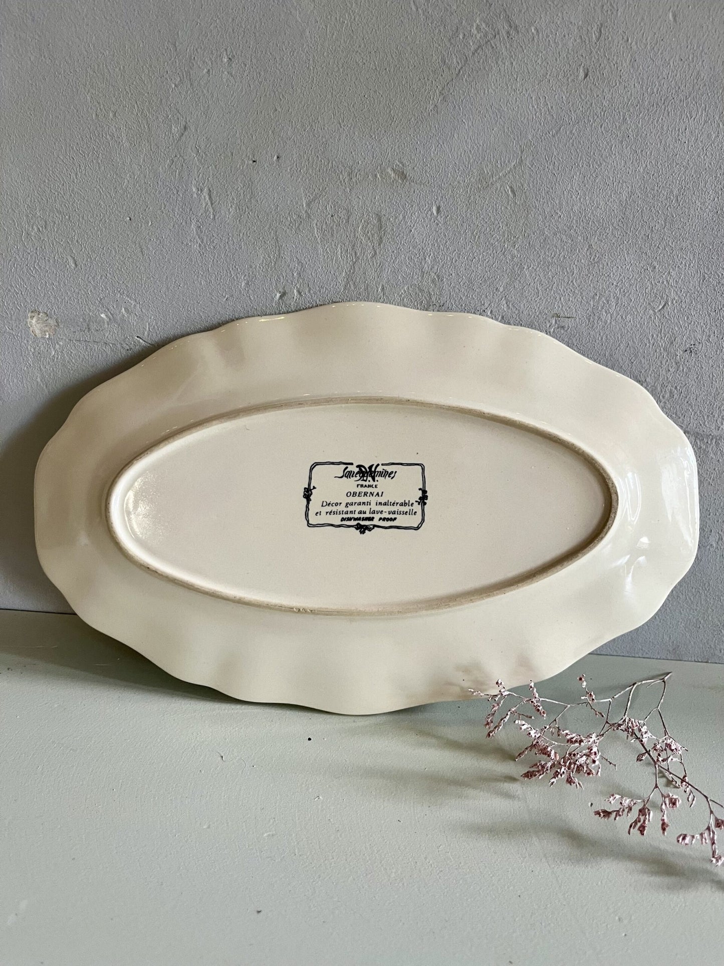 Petit plat Sarreguemines modèle Obernai