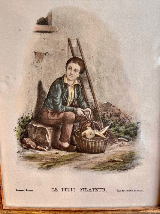 Portrait ancien “Le petit filateur”