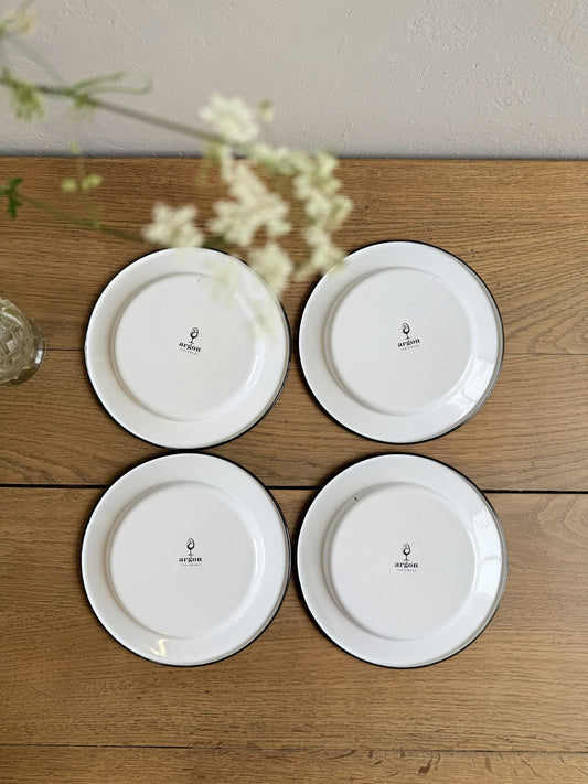 Petite assiette plate argon - lot de 4