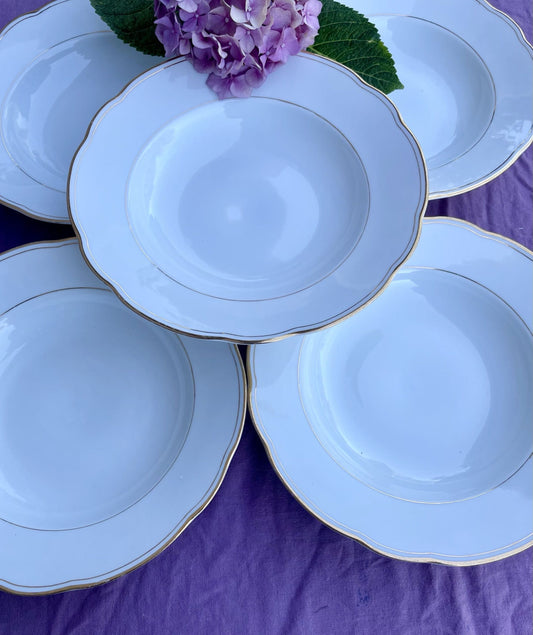 6 assiettes semi-creuses