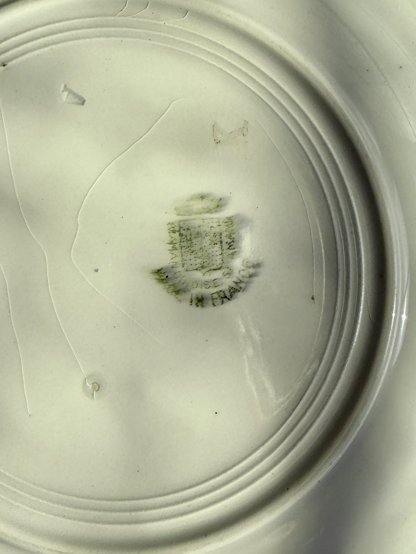 1 assiette plate Saint-Amand