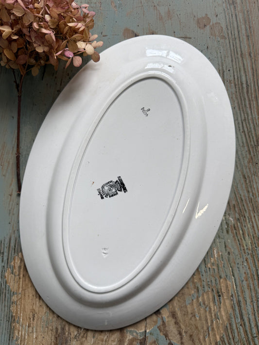 Plat ovale Sarreguemines Digoin - grand modèle