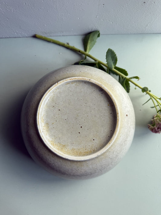 Saladier en grès gris émaillé