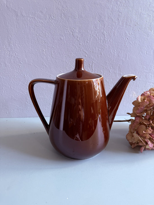 Théière marron émaillée Villeroy & Boch