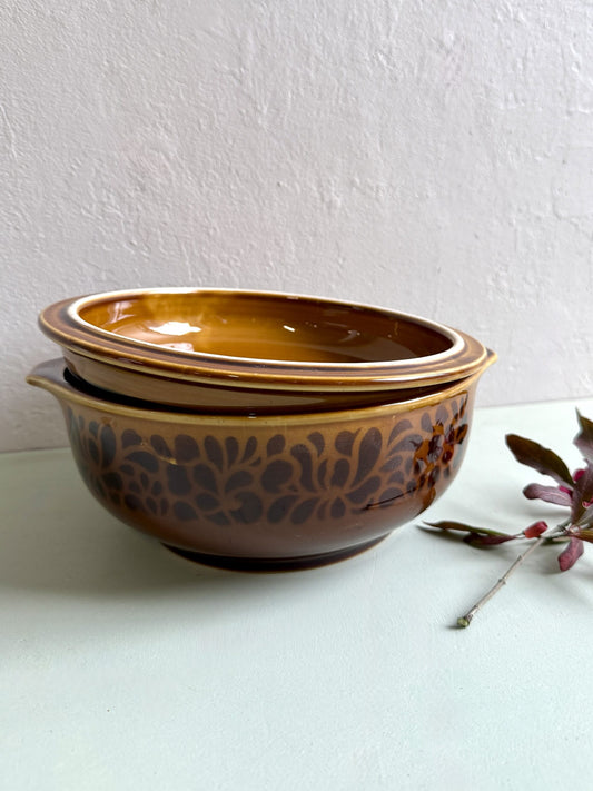 Faitout en céramique émaillée marron Colditz