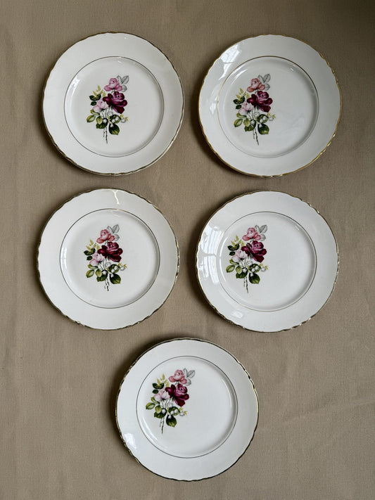 Assiettes plates Moulin des Loups modèle Orchies - lot de 5