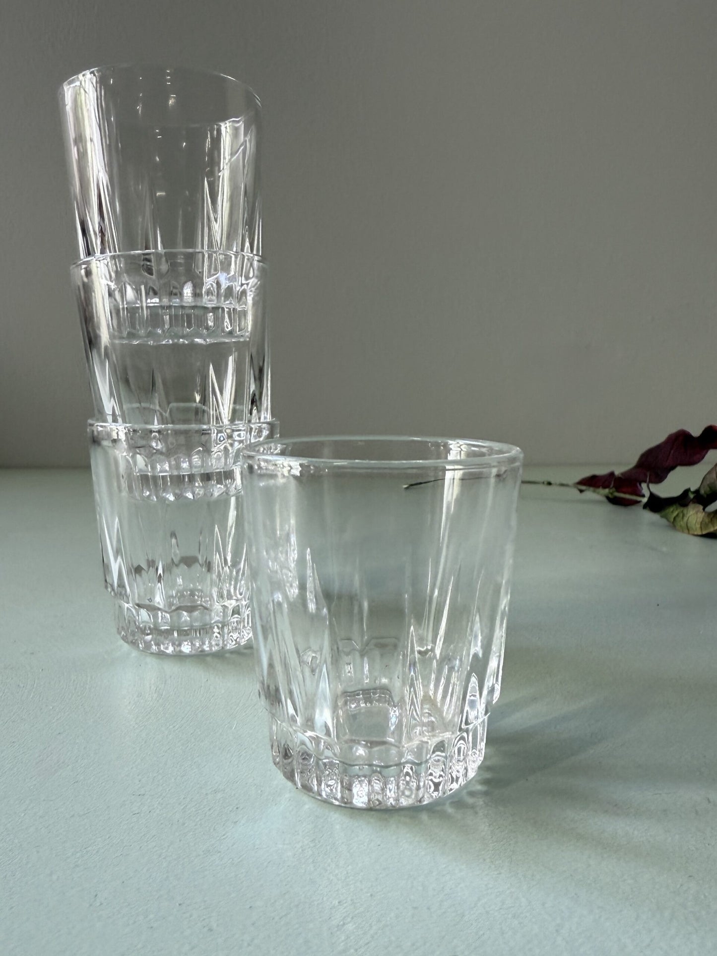 Verres à liqueur vintage ciselés - lot de 4