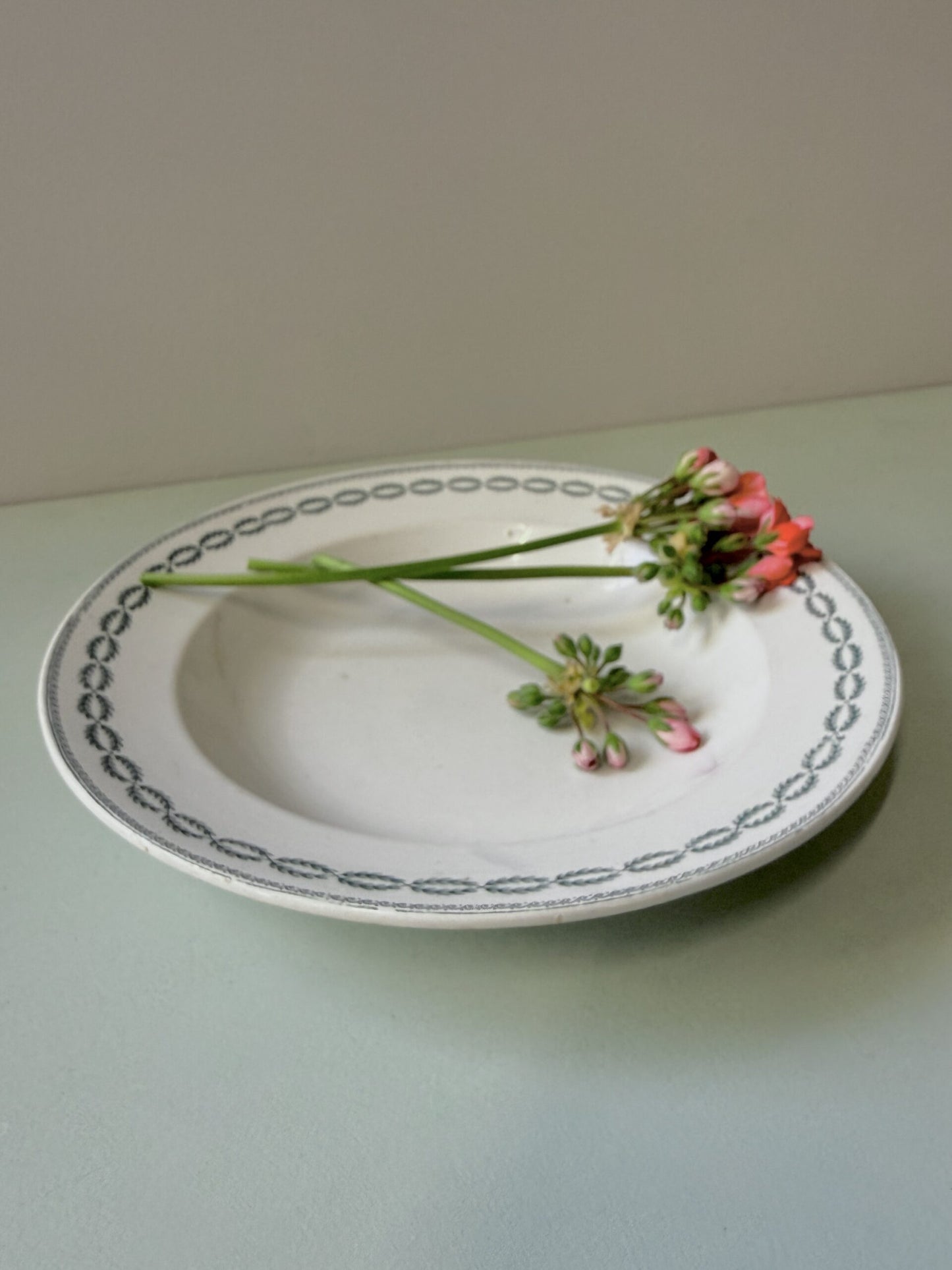 Assiette à soupe Sarreguemines modèle Nobilis
