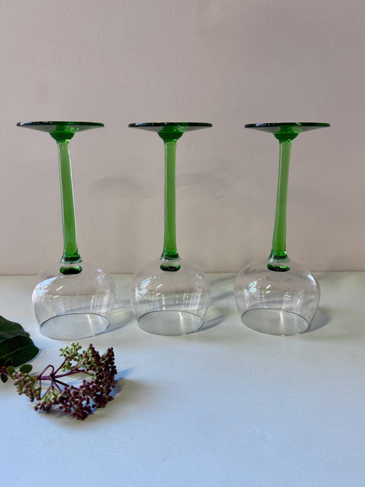 Verres alsaciens en cristal - lot de 3