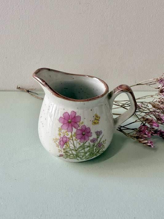 Pot à lait décor floral