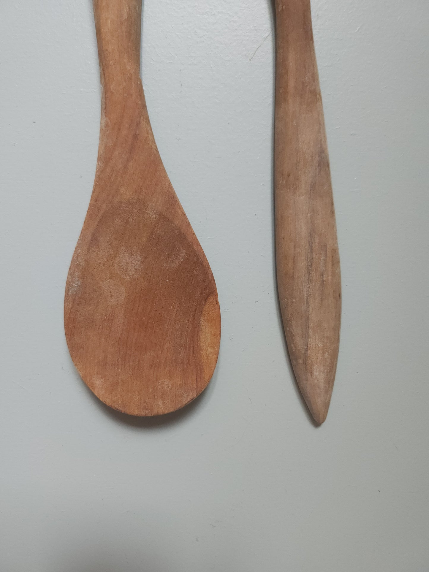 Couverts à salade en bois lot de 2 Patine