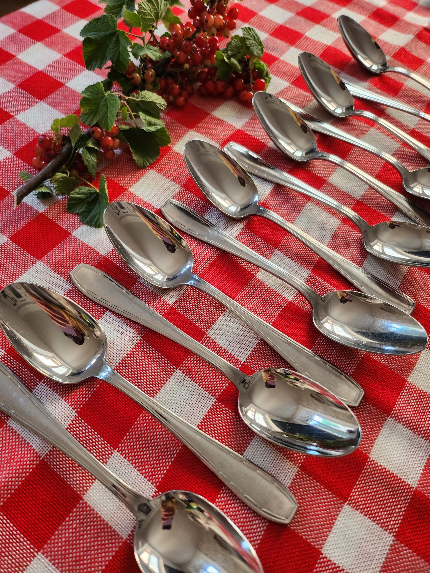 Cuillère à soupe en inox lot de 12 Vaisselle Patine