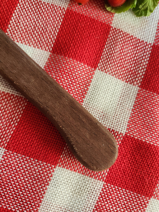 Couteau à fromage manche en bois Patine