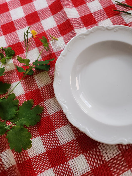 Assiette Mitterteich vintage blanche