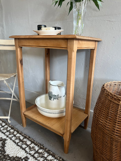 Console rénovée en bois   Patine