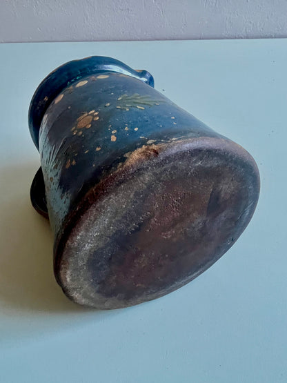 Pichet ancien émaillée bleue  Vaisselle Patine