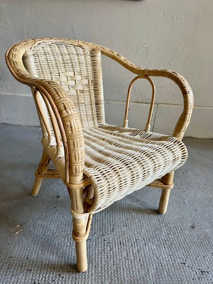 Chaise enfant en osier  Meubles Patine