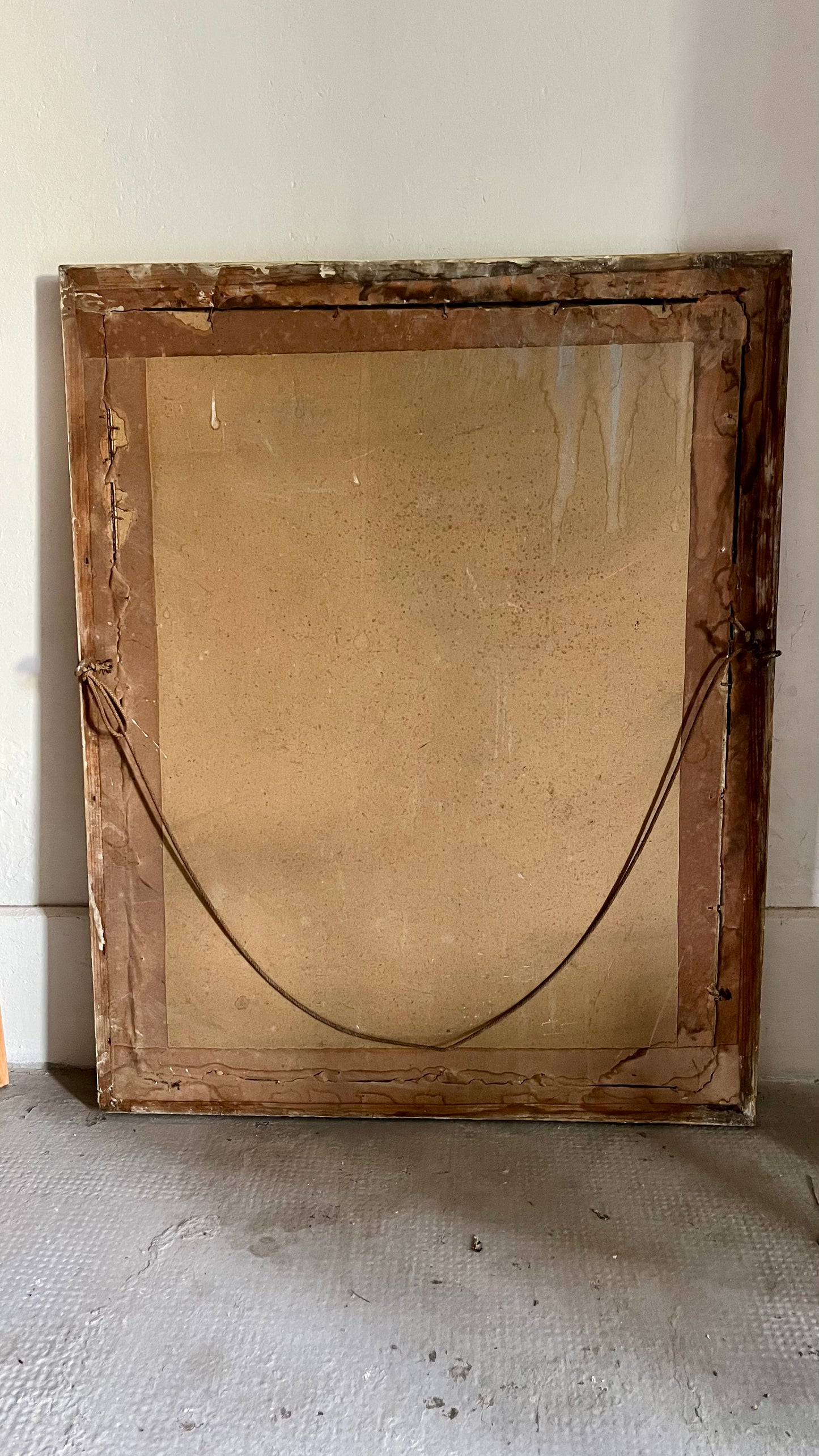 Portrait ancien sous cadre