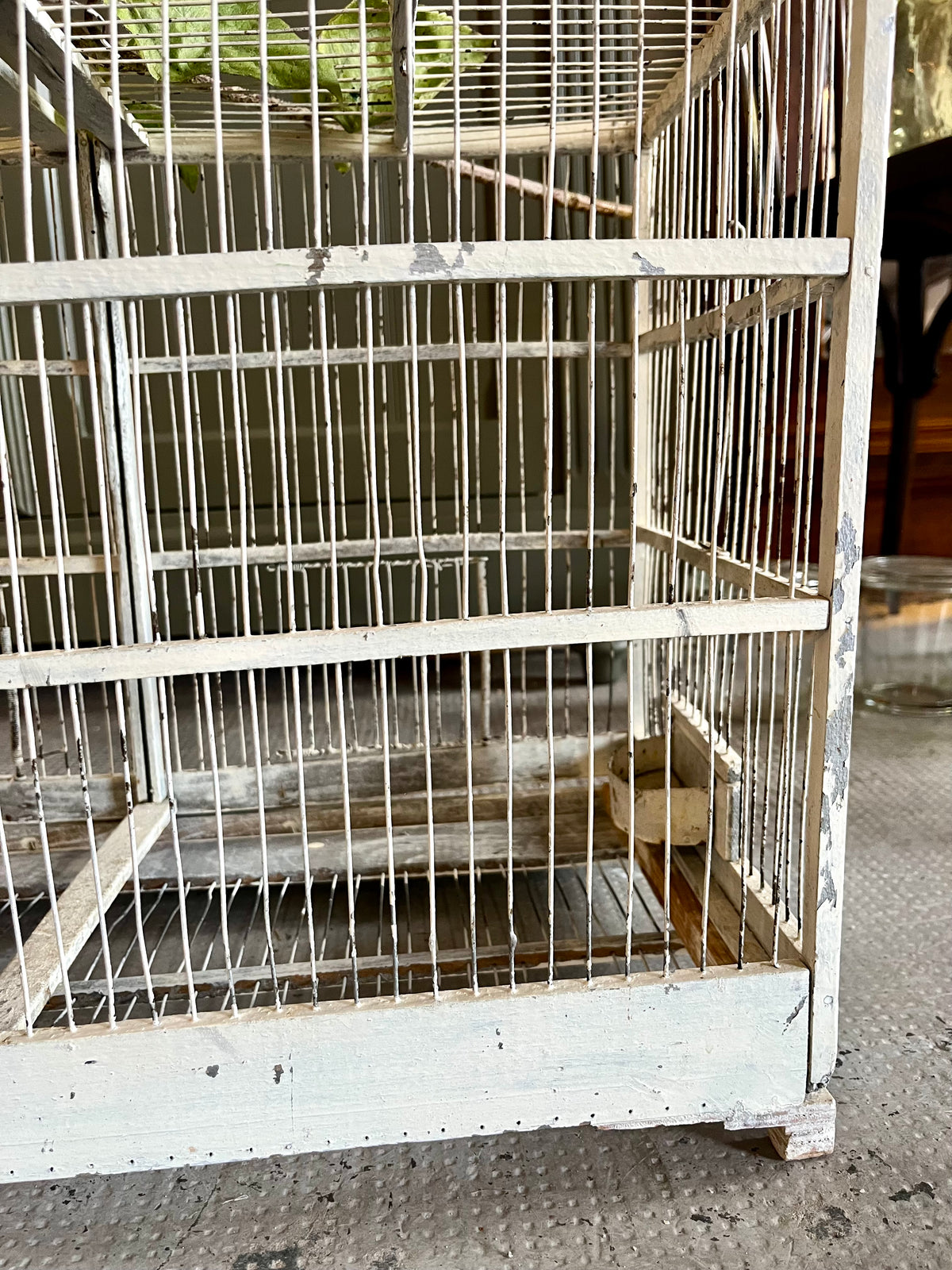 Cage à oiseaux ancienne  Décoration Patine