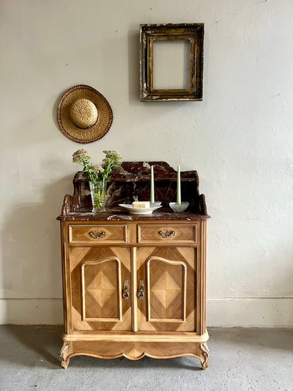 Meuble de toilette plateau marbre  Meubles Patine