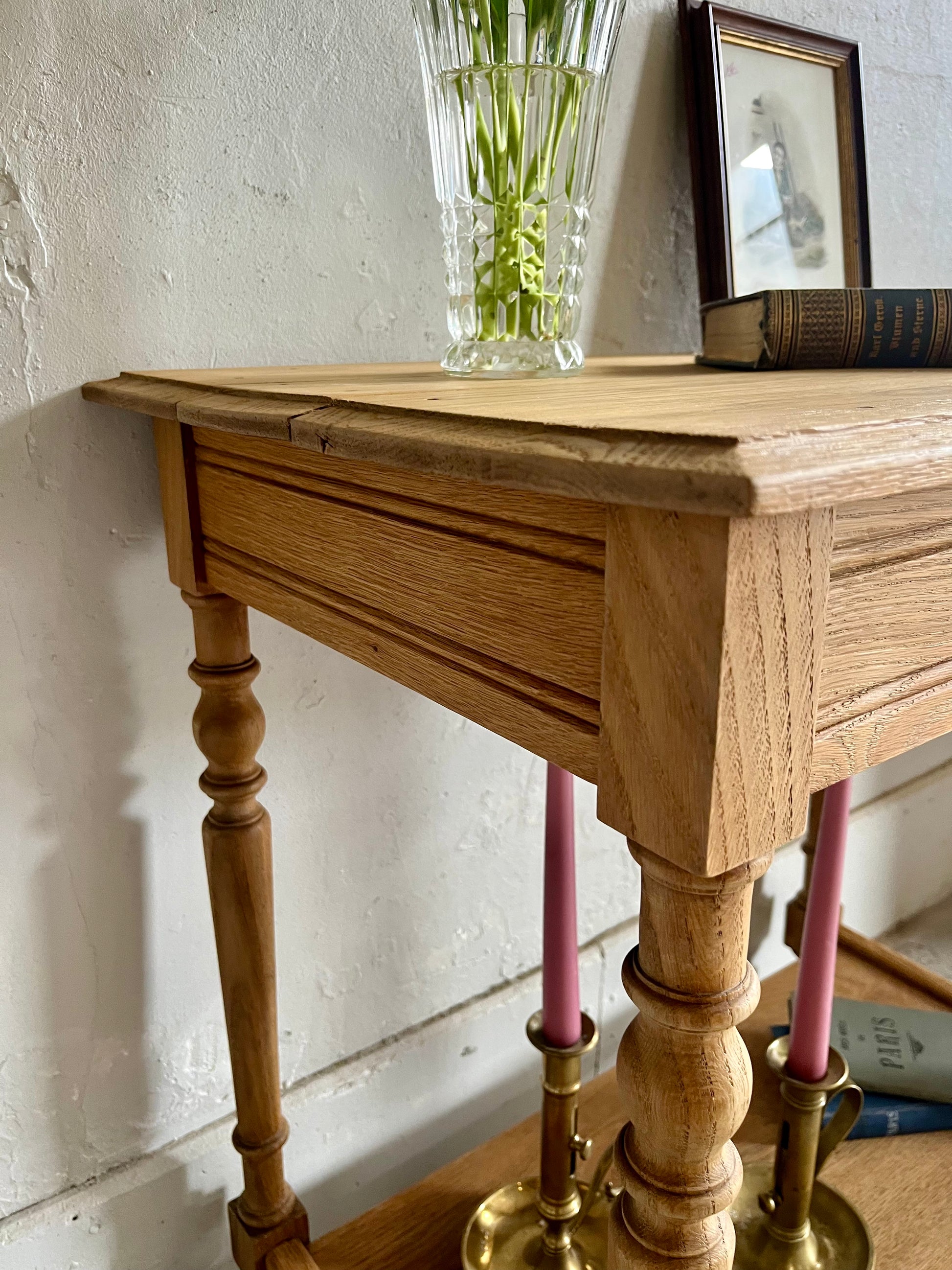 Console en bois ancienne rénovée   Patine