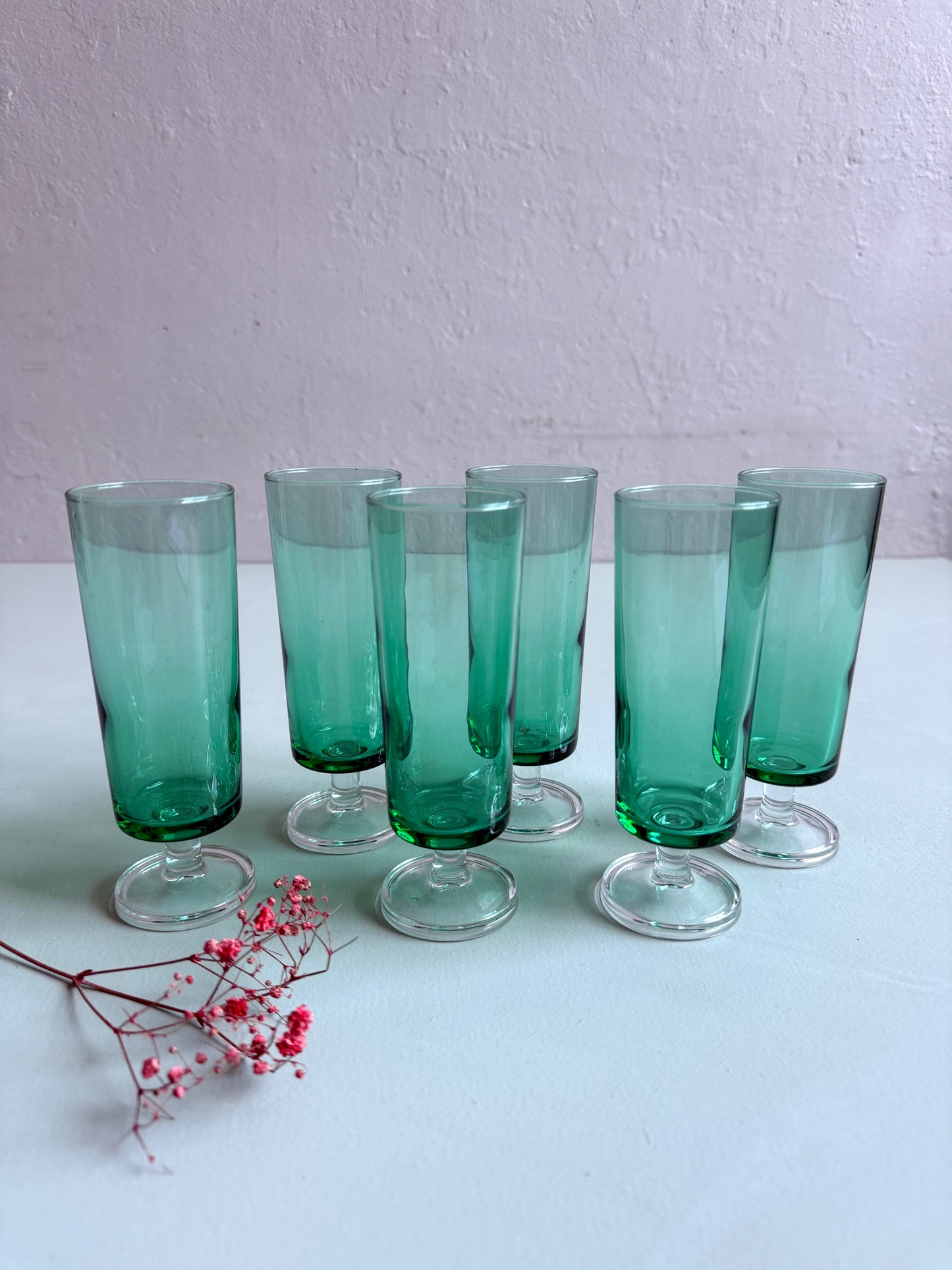 Flûtes Suède Cavalier Luminarc anciennes- lot de 6