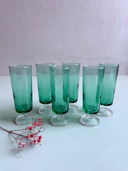 Flûtes Suède Cavalier Luminarc anciennes- lot de 6