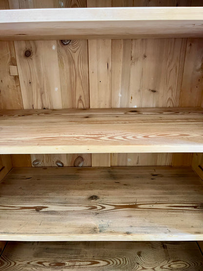 Bonnetière/armoire ancienne une porte bleu-gris