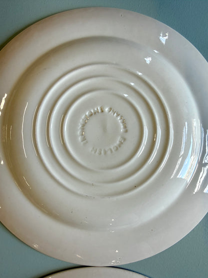 Assiettes plates en terre de fer England - lot de 6