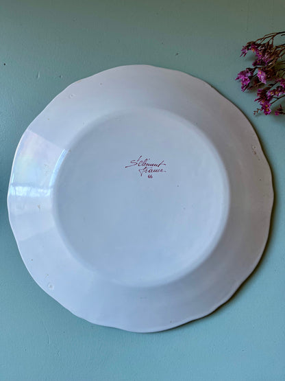 Assiette en faïence décorative St Clement