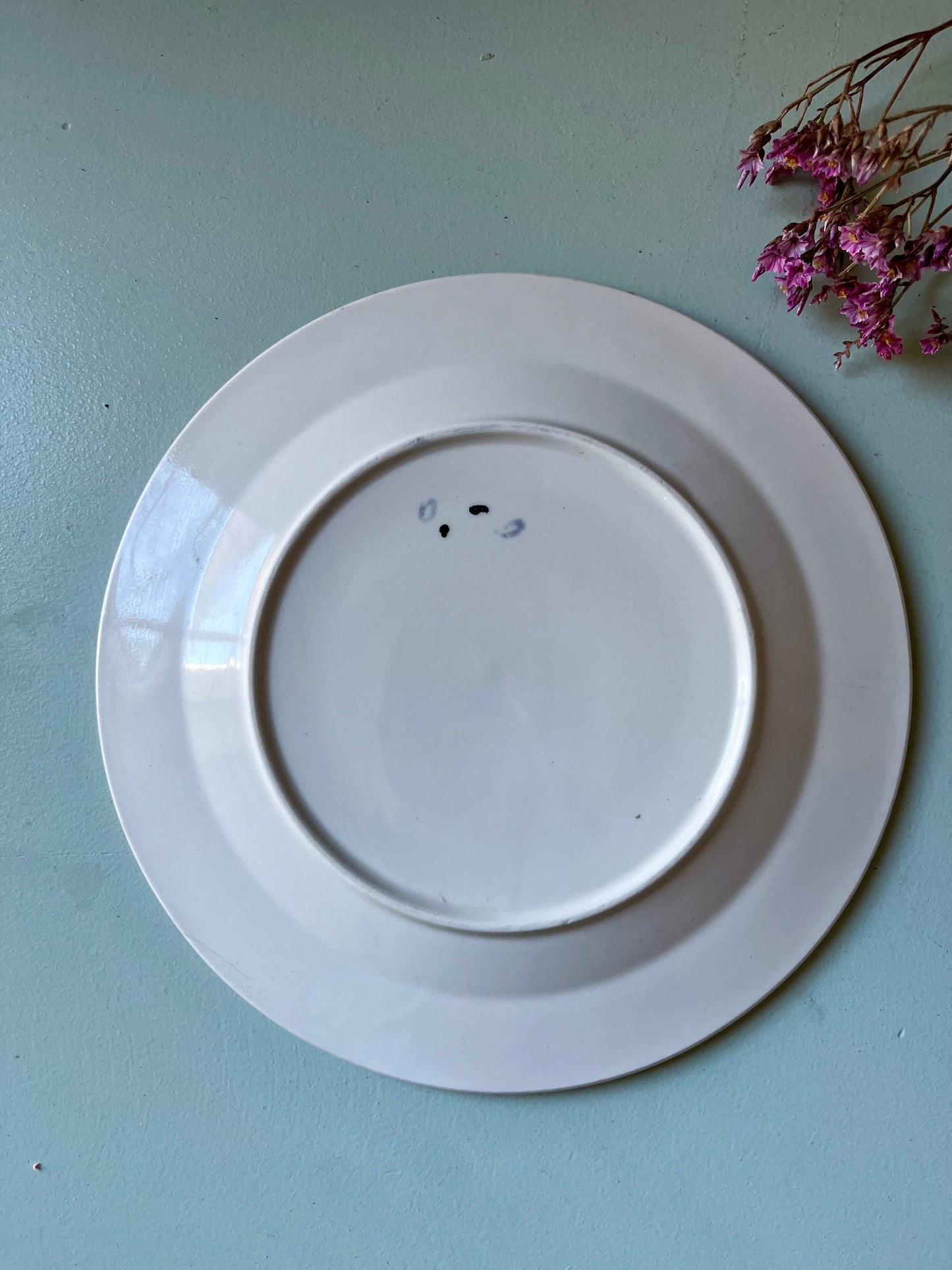 Assiette à dessert motif fleuris