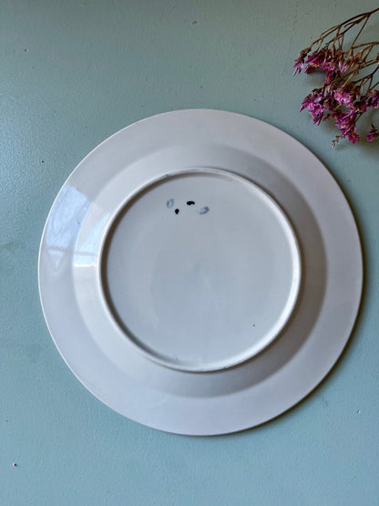 Assiette à dessert motif fleuris